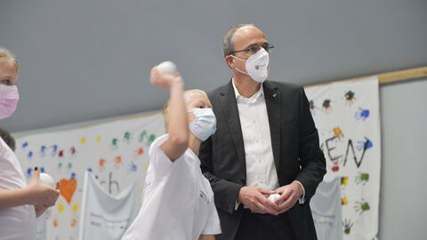 Minister Beuth in Aktion 