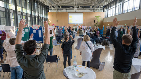Bewegte Pause vom Deutscher-Turnerbund anlässlich der Europäischen Woche des Sports